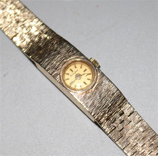 Ladys 9ct gold Bueche Girod watch